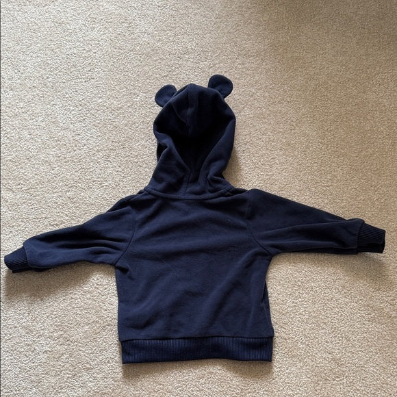Cozy Navy Kids Hoodie with ears - Picture 4 of 5